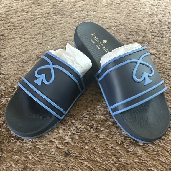 Kate Spade size 10 pool shoe, rubber slides - Picture 1 of 4